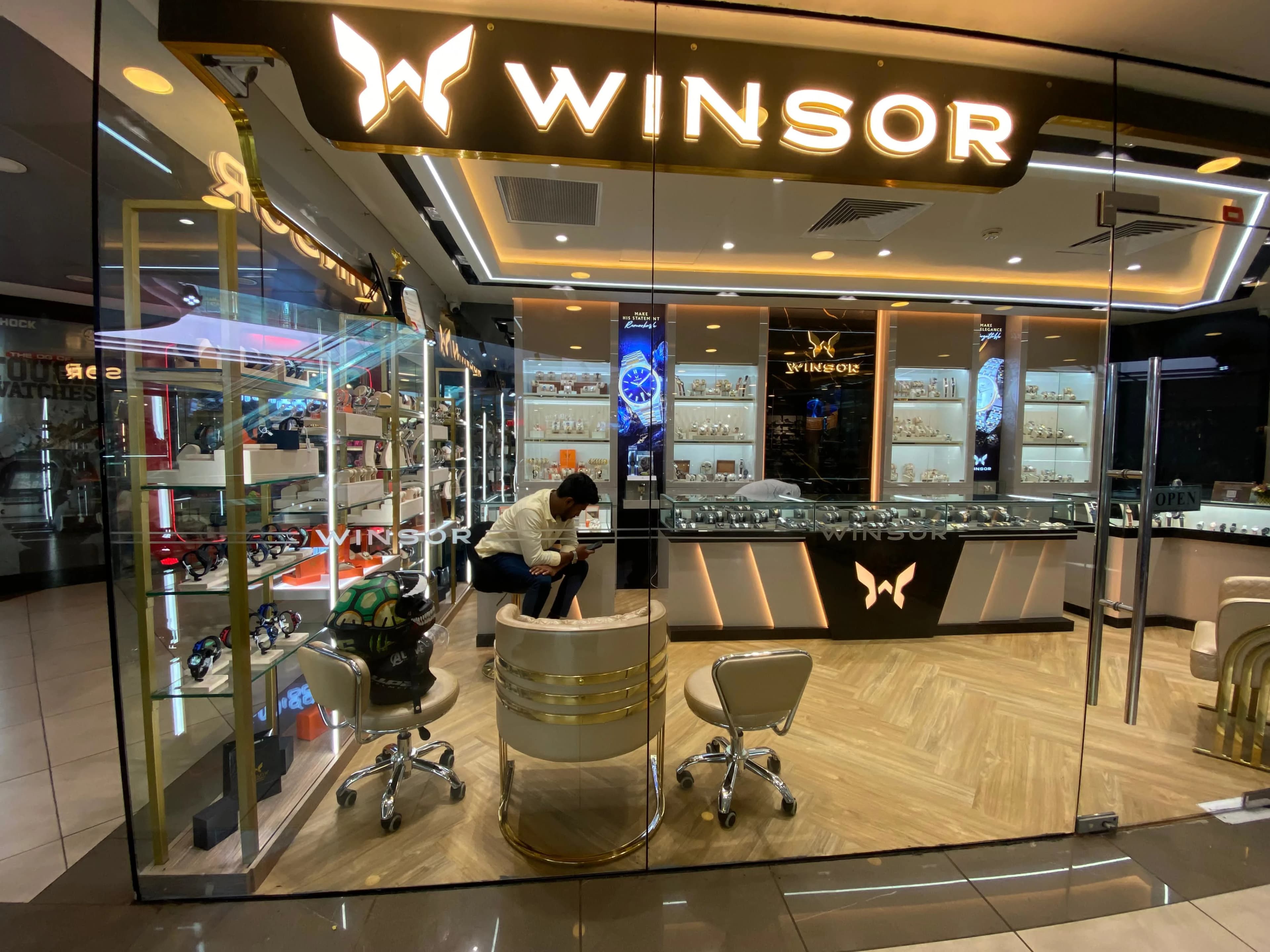 Shop interior signboard